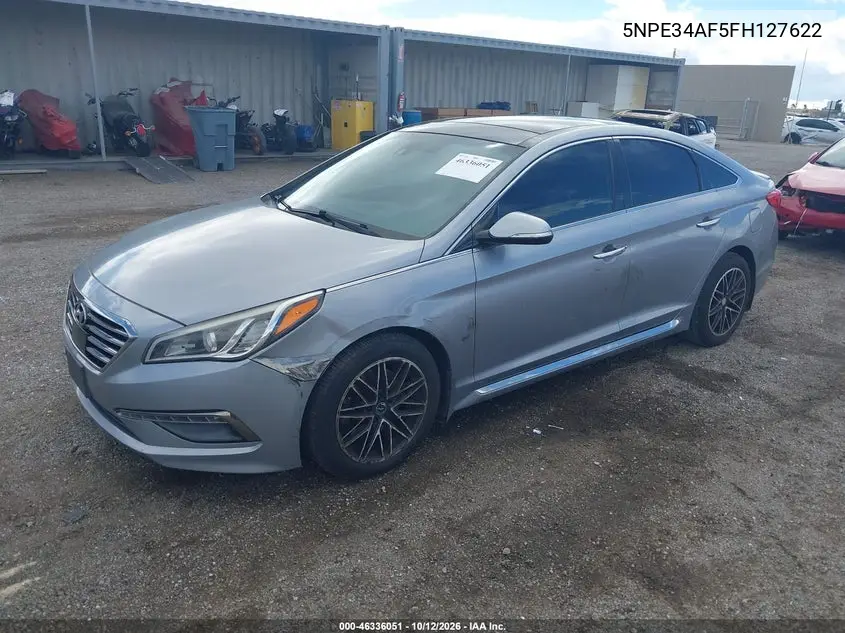 2015 HYUNDAI SONATA VIN 5NPE34AF5FH127622 — фото 2