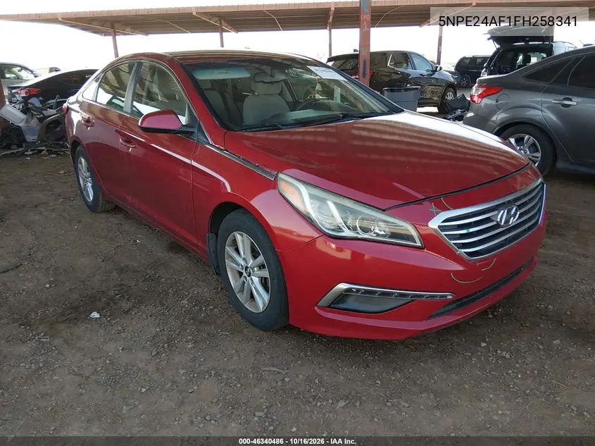 HYUNDAI SONATA 2015, VIN 5NPE24AF1FH258341