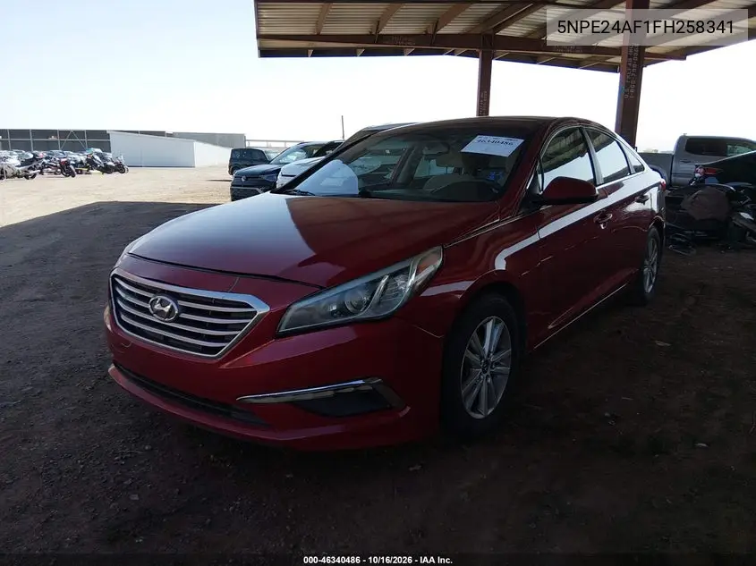 2015 HYUNDAI SONATA VIN 5NPE24AF1FH258341 — фото 2