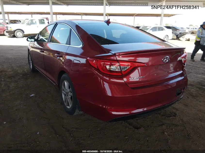 2015 HYUNDAI SONATA VIN 5NPE24AF1FH258341 — фото 3