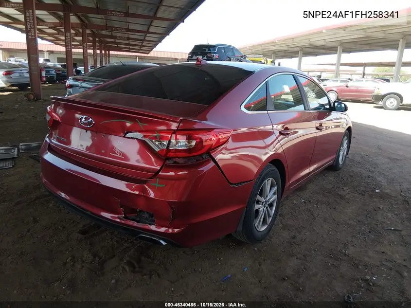 2015 HYUNDAI SONATA VIN 5NPE24AF1FH258341 — фото 4
