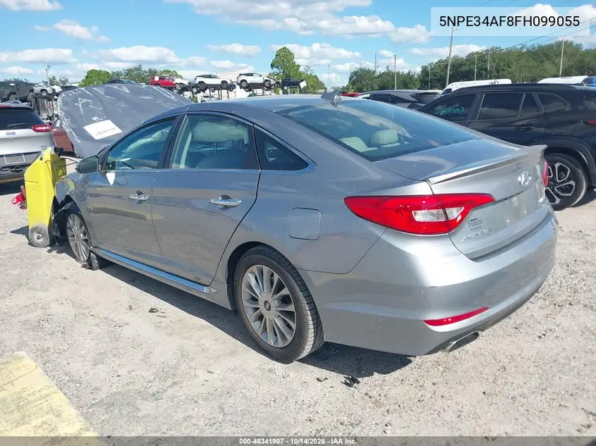 2015 HYUNDAI SONATA VIN 5NPE34AF8FH099055 — фото 3