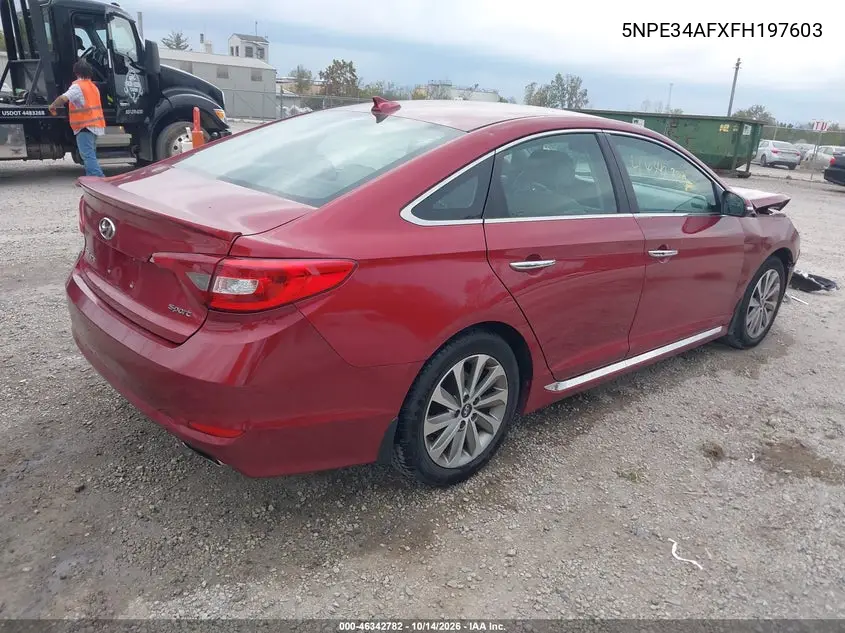 2015 HYUNDAI SONATA VIN 5NPE34AFXFH197603 — фото 4