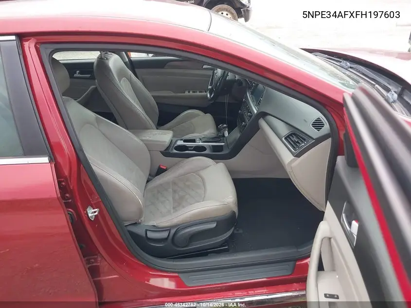 2015 HYUNDAI SONATA VIN 5NPE34AFXFH197603 — фото 5