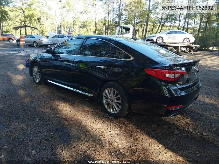 2015 HYUNDAI SONATA VIN 5NPE34AF1FH062302 — фото 3