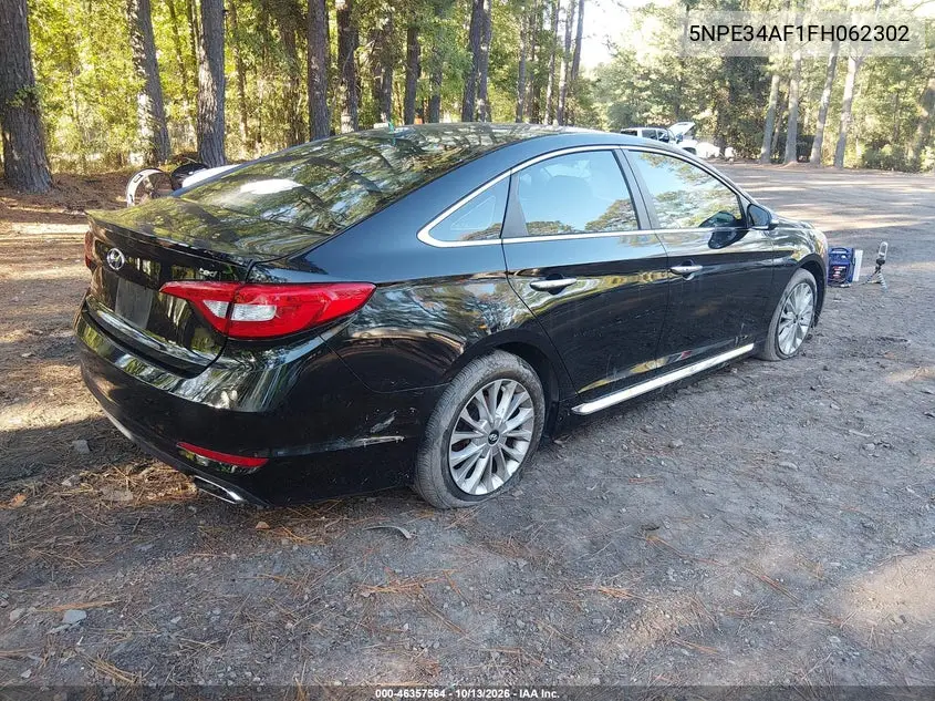 2015 HYUNDAI SONATA VIN 5NPE34AF1FH062302 — фото 4