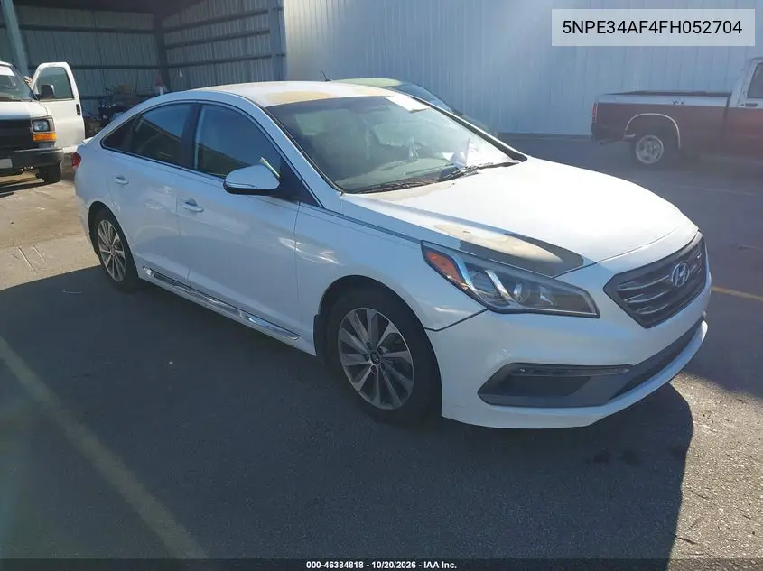 HYUNDAI SONATA 2015, VIN 5NPE34AF4FH052704