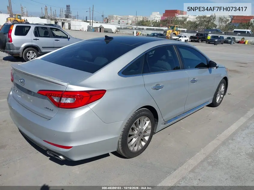 2015 HYUNDAI SONATA VIN 5NPE34AF7FH073417 — фото 4