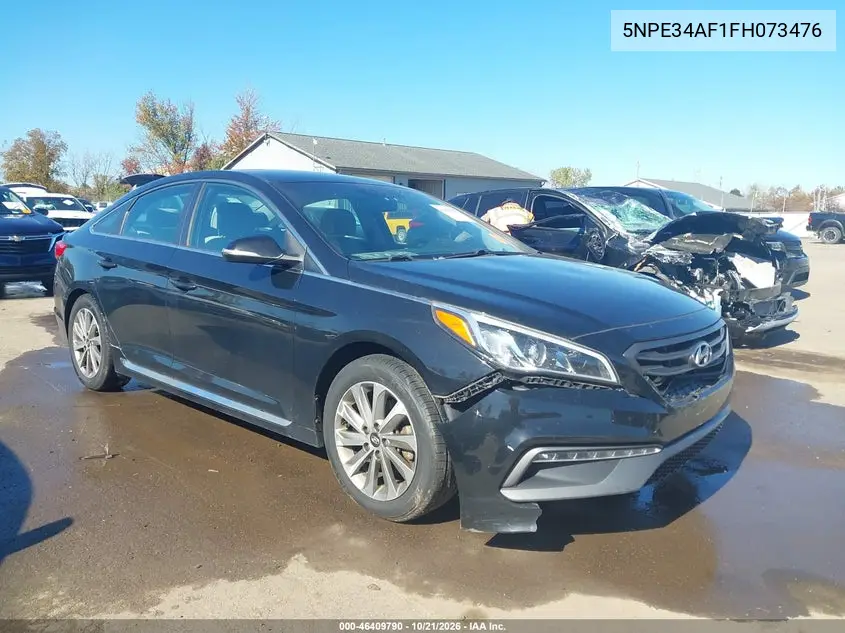 HYUNDAI SONATA 2015, VIN 5NPE34AF1FH073476