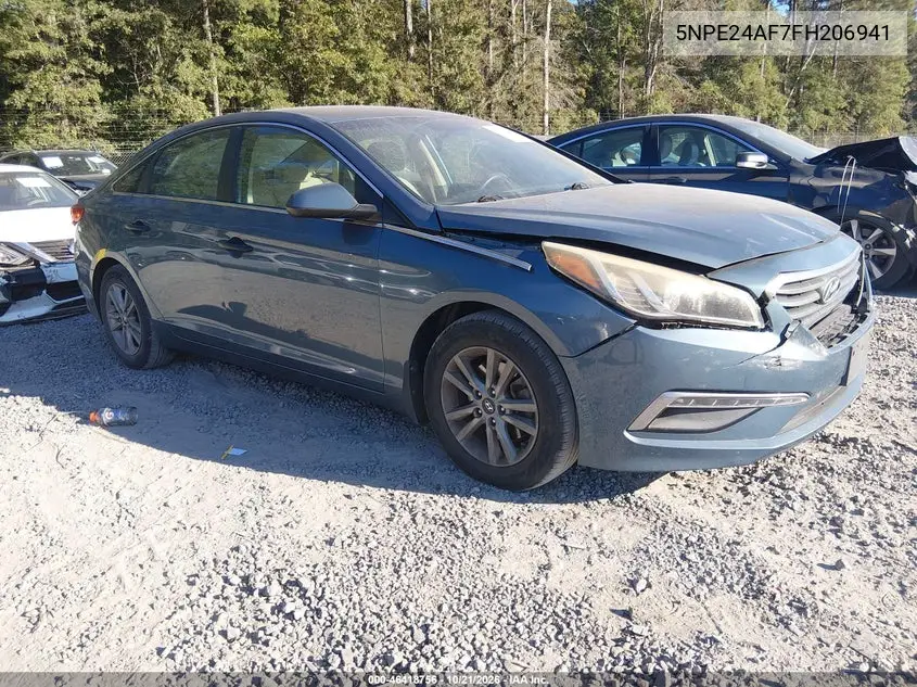 HYUNDAI SONATA 2015, VIN 5NPE24AF7FH206941