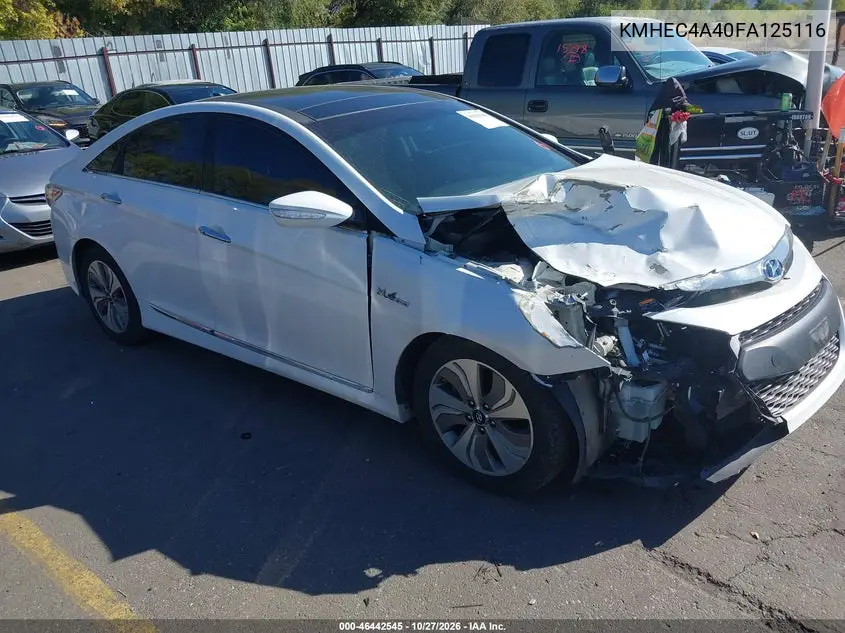 HYUNDAI SONATA 2015, VIN KMHEC4A40FA125116