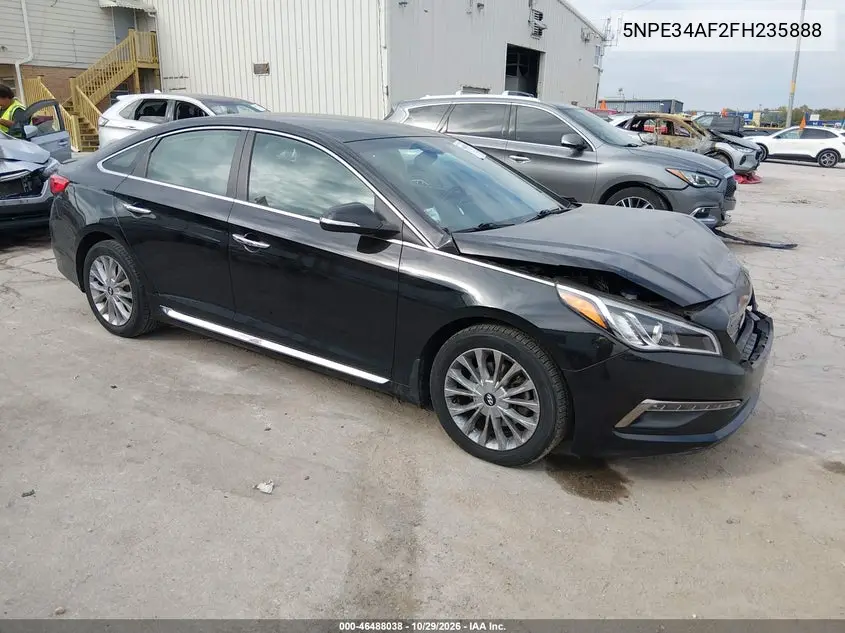 HYUNDAI SONATA 2015, VIN 5NPE34AF2FH235888
