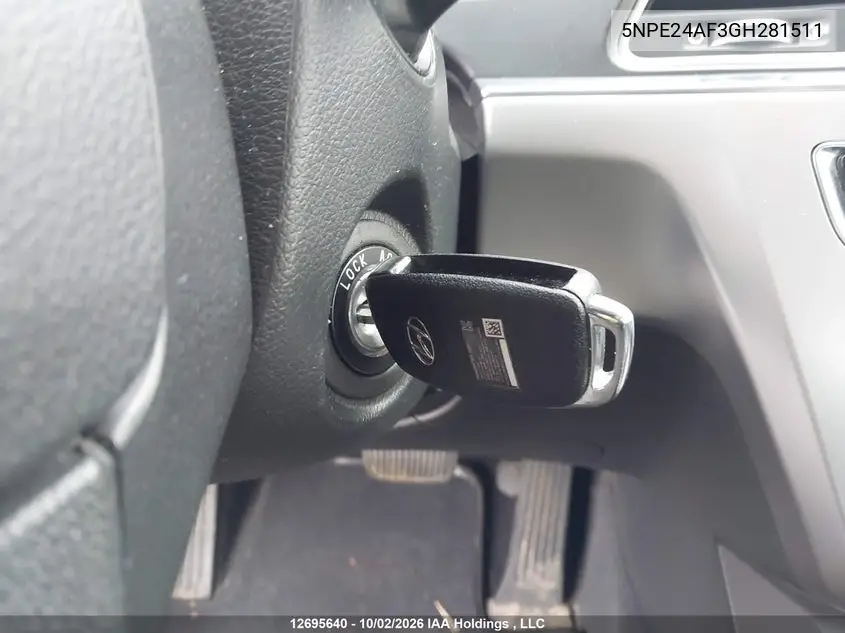 2016 HYUNDAI SONATA VIN 5NPE24AF3GH281511 — фото 11