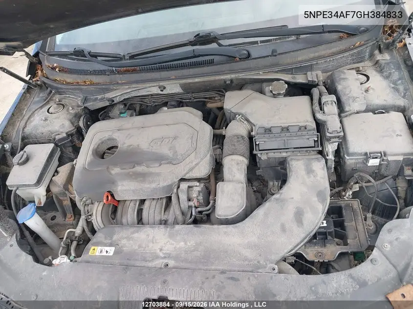 2016 HYUNDAI SONATA VIN 5NPE34AF7GH384833 — фото 10
