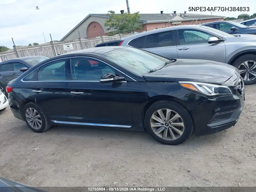2016 HYUNDAI SONATA VIN 5NPE34AF7GH384833 — фото 13