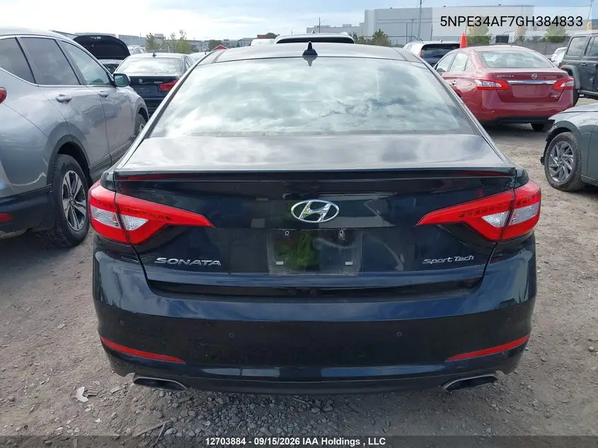 2016 HYUNDAI SONATA VIN 5NPE34AF7GH384833 — фото 16
