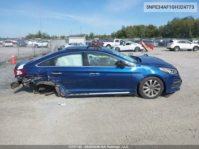 2016 HYUNDAI SONATA VIN 5NPE34AF1GH324773 — фото 14