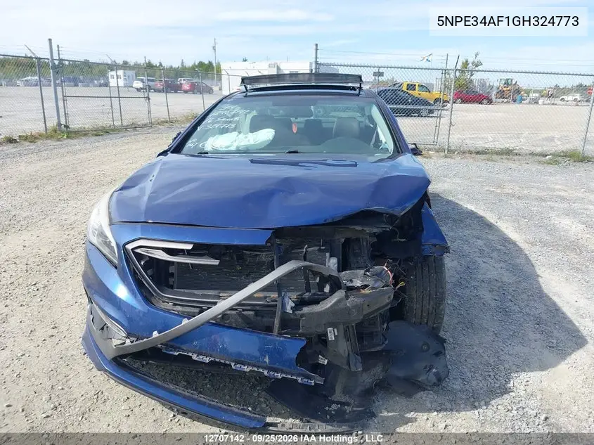 2016 HYUNDAI SONATA VIN 5NPE34AF1GH324773 — фото 6