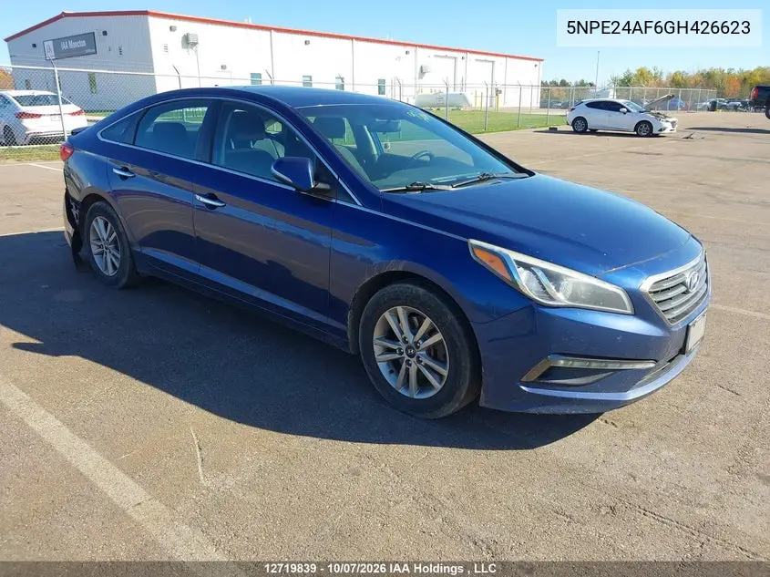 HYUNDAI SONATA 2016, VIN 5NPE24AF6GH426623