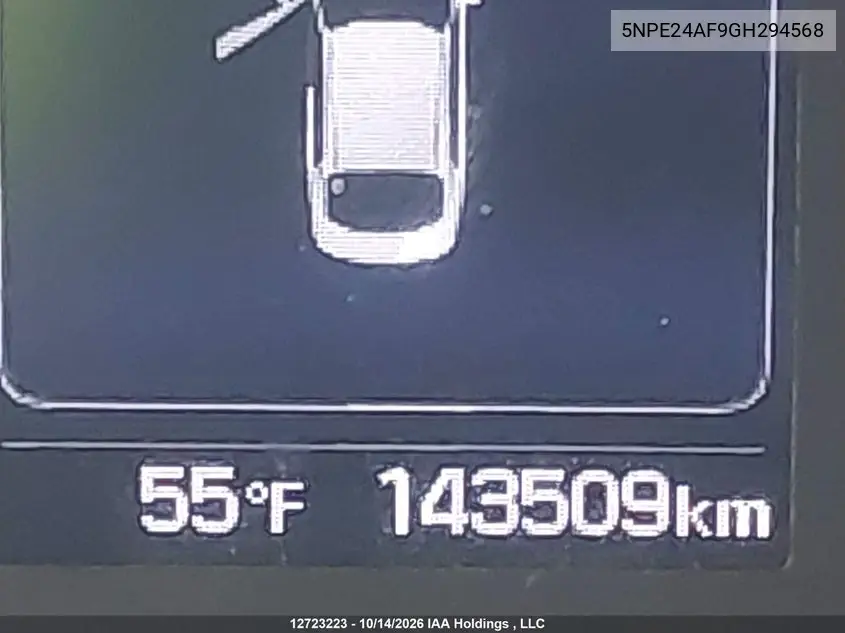 2016 HYUNDAI SONATA VIN 5NPE24AF9GH294568 — фото 16