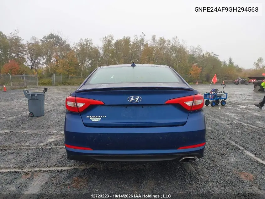 2016 HYUNDAI SONATA VIN 5NPE24AF9GH294568 — фото 17