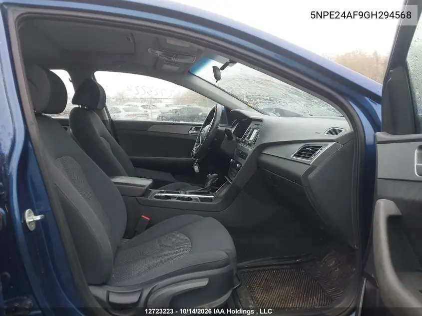 2016 HYUNDAI SONATA VIN 5NPE24AF9GH294568 — фото 5