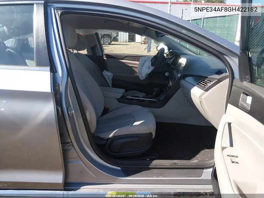 2016 HYUNDAI SONATA VIN 5NPE34AF8GH422182 — фото 5