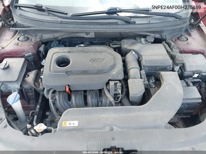 2016 HYUNDAI SONATA VIN 5NPE24AF0GH275889 — фото 10