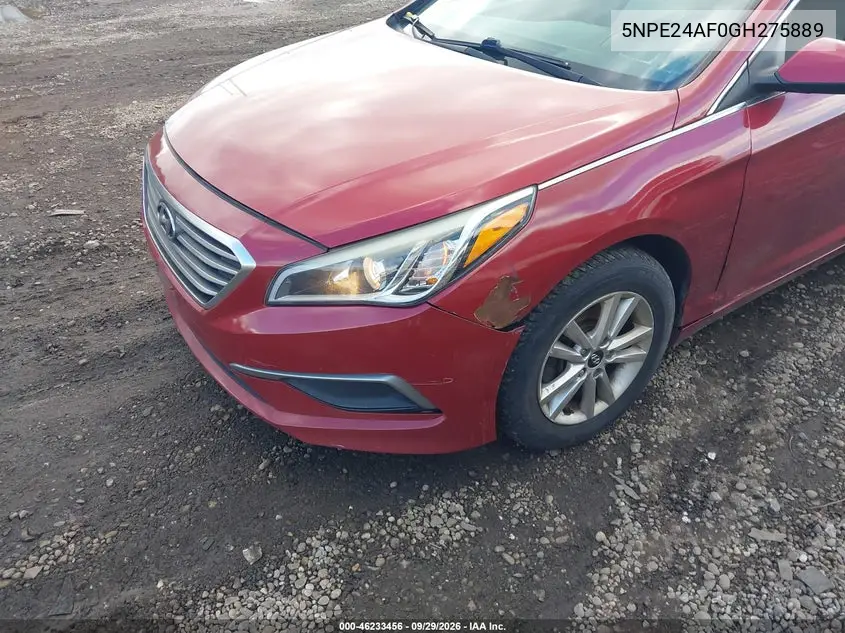 2016 HYUNDAI SONATA VIN 5NPE24AF0GH275889 — фото 6