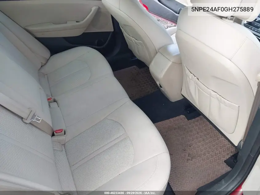 2016 HYUNDAI SONATA VIN 5NPE24AF0GH275889 — фото 8