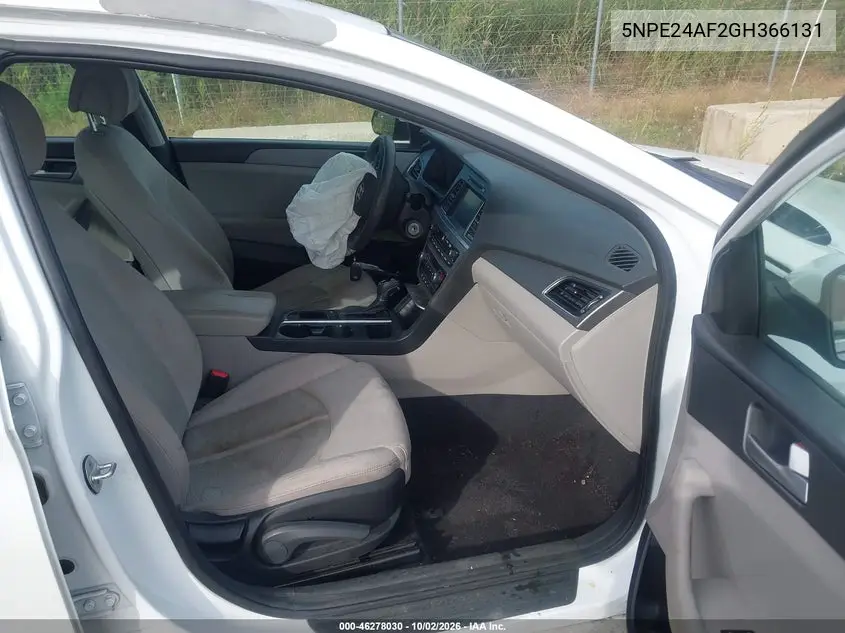 2016 HYUNDAI SONATA VIN 5NPE24AF2GH366131 — фото 5