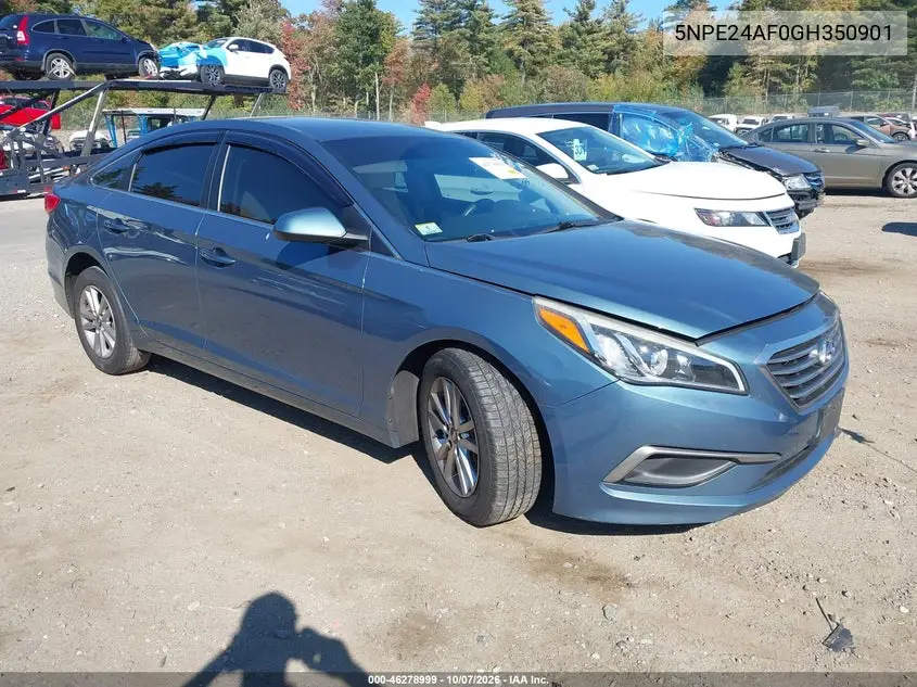HYUNDAI SONATA 2016, VIN 5NPE24AF0GH350901