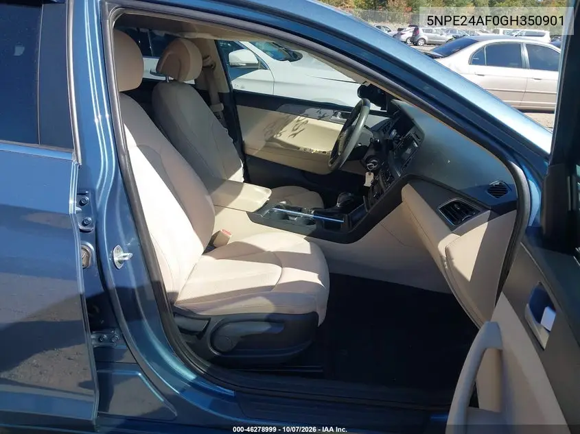 2016 HYUNDAI SONATA VIN 5NPE24AF0GH350901 — фото 5
