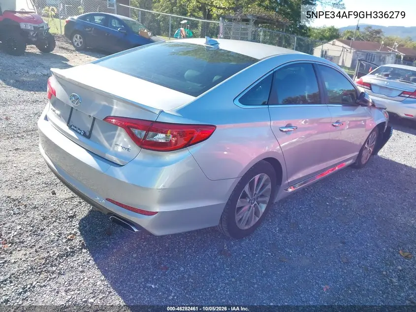 2016 HYUNDAI SONATA VIN 5NPE34AF9GH336279 — фото 4