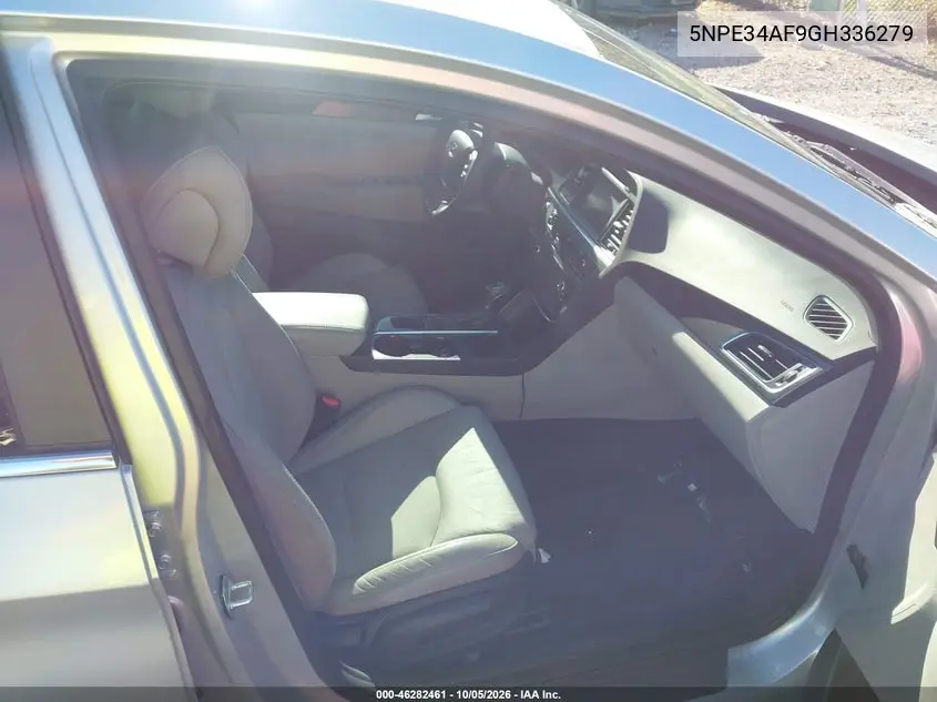 2016 HYUNDAI SONATA VIN 5NPE34AF9GH336279 — фото 5