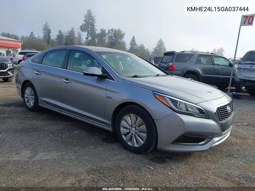 HYUNDAI SONATA 2016, VIN KMHE24L15GA037444