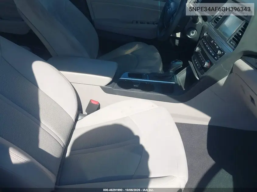2016 HYUNDAI SONATA VIN 5NPE34AF6GH396343 — фото 5