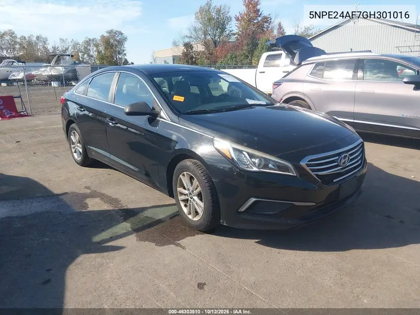 HYUNDAI SONATA 2016, VIN 5NPE24AF7GH301016