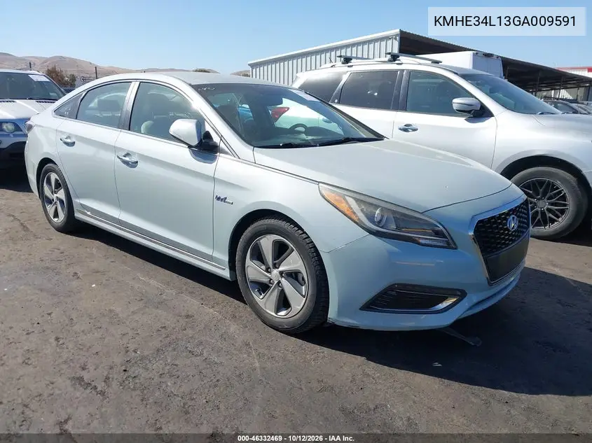 HYUNDAI SONATA 2016, VIN KMHE34L13GA009591