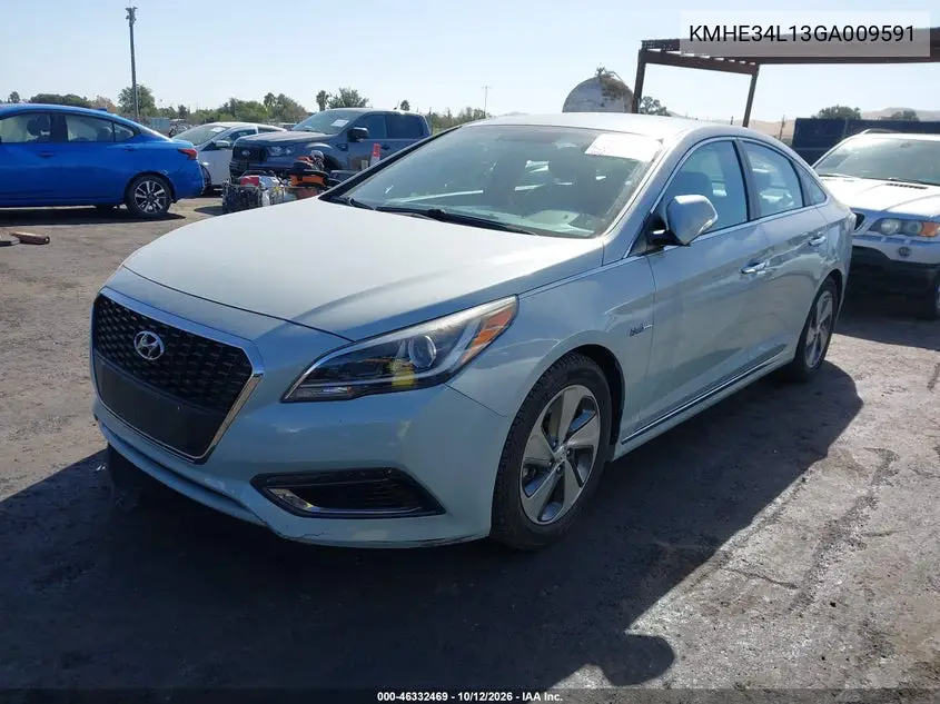 2016 HYUNDAI SONATA VIN KMHE34L13GA009591 — фото 2