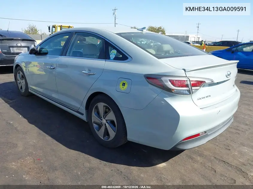2016 HYUNDAI SONATA VIN KMHE34L13GA009591 — фото 3