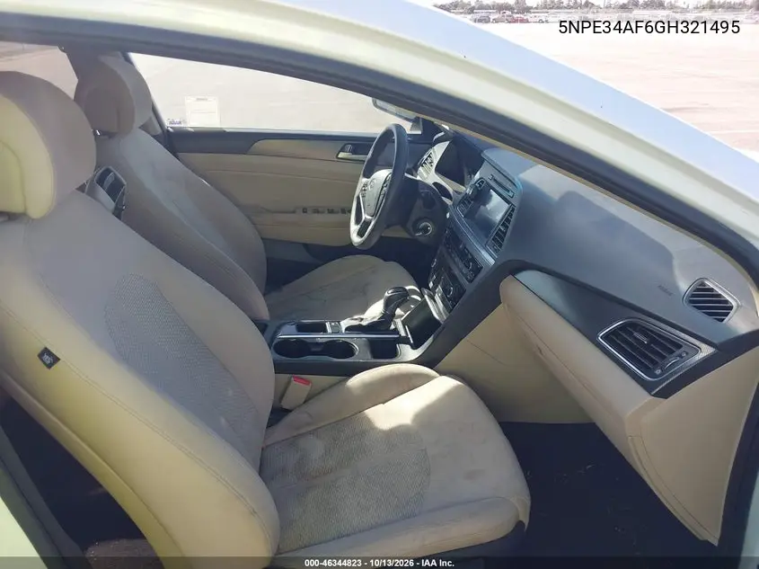 2016 HYUNDAI SONATA VIN 5NPE34AF6GH321495 — фото 5