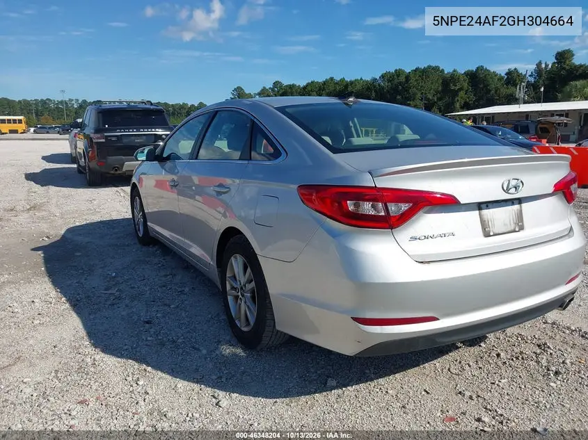 2016 HYUNDAI SONATA VIN 5NPE24AF2GH304664 — фото 3