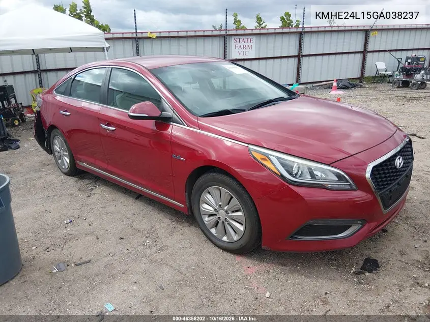 HYUNDAI SONATA 2016, VIN KMHE24L15GA038237