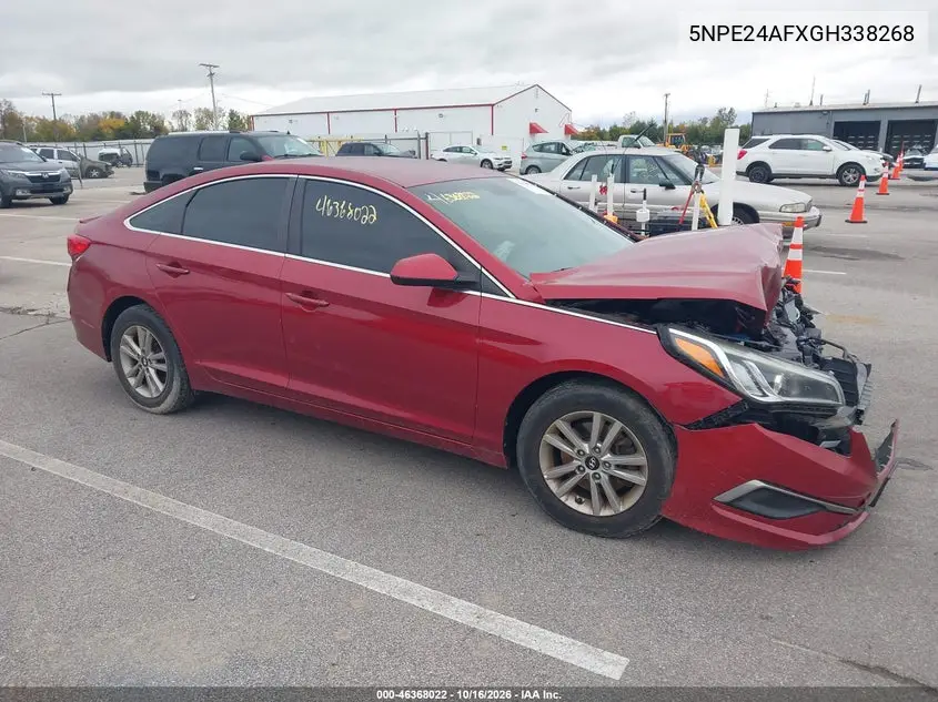 HYUNDAI SONATA 2016, VIN 5NPE24AFXGH338268