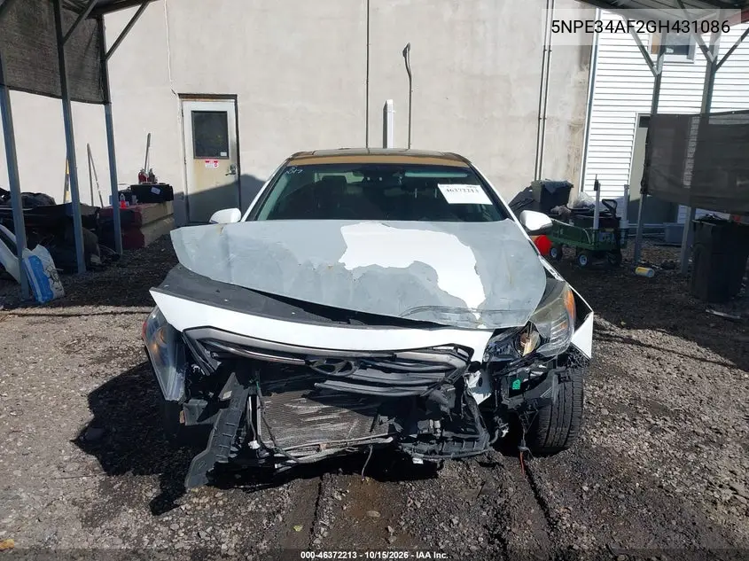 2016 HYUNDAI SONATA VIN 5NPE34AF2GH431086 — фото 11