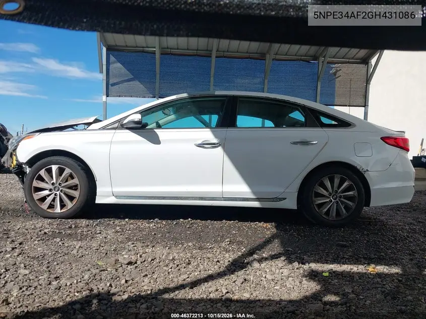 2016 HYUNDAI SONATA VIN 5NPE34AF2GH431086 — фото 13