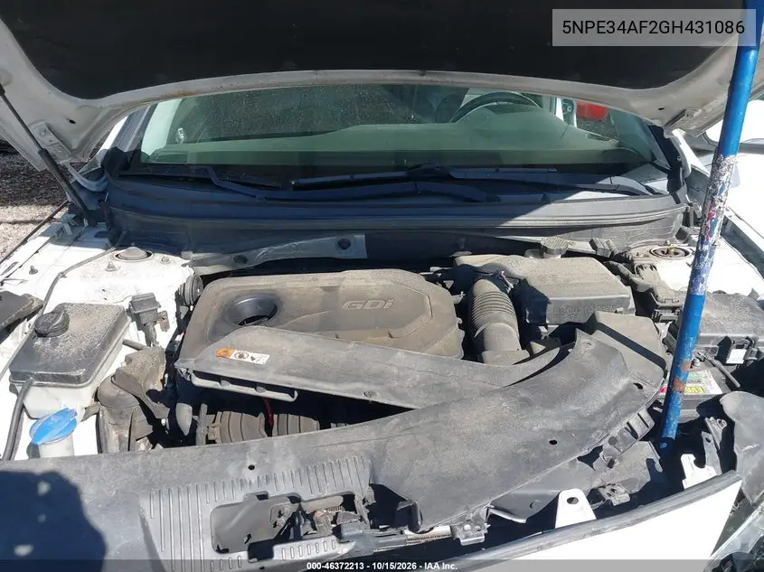 2016 HYUNDAI SONATA VIN 5NPE34AF2GH431086 — фото 9