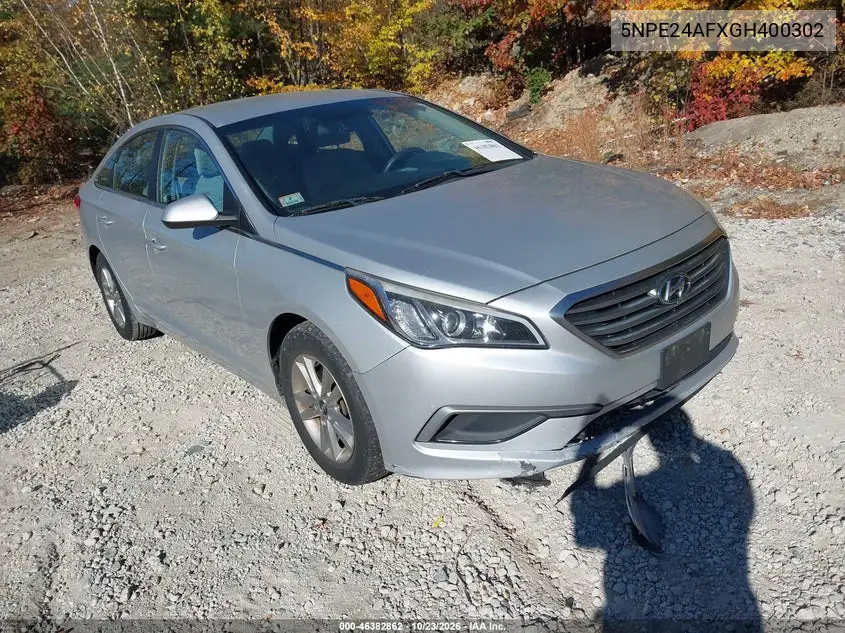 HYUNDAI SONATA 2016, VIN 5NPE24AFXGH400302