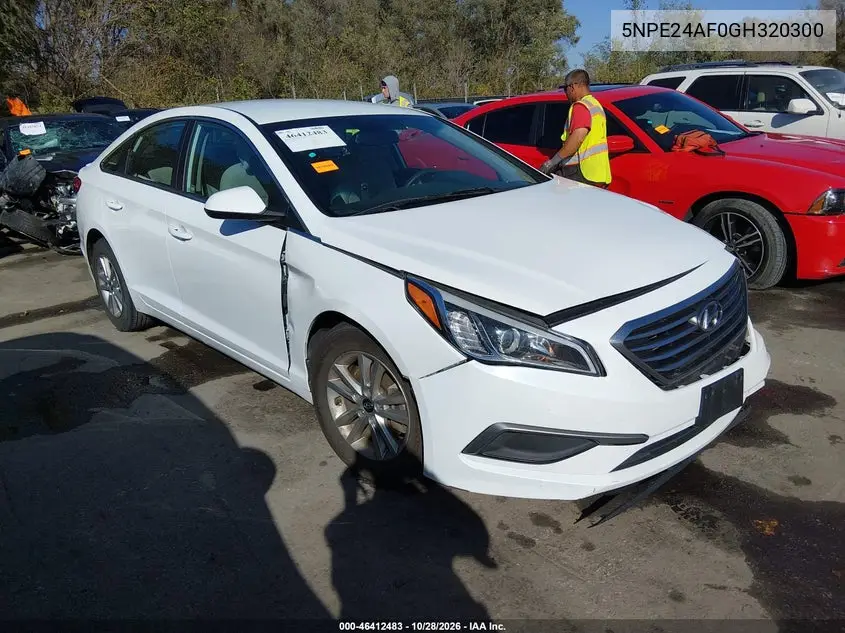 HYUNDAI SONATA 2016, VIN 5NPE24AF0GH320300